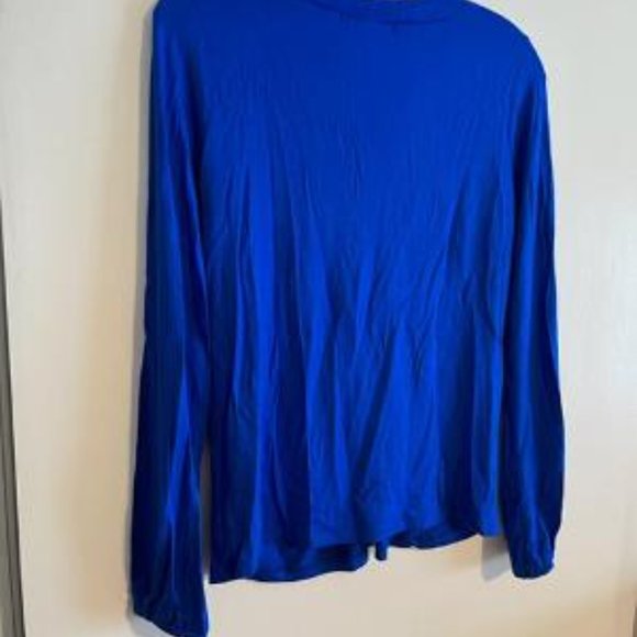 Michael Kors Royal Blue V-Neck Top, Size Small, Never Worn - Picture 4 of 4